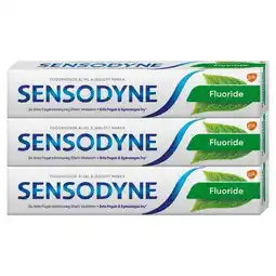 Rossmann Sensodyne fluorid fogkrém trio pack, menta 3 db - 75 ml ajánlat