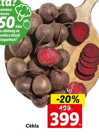 Lidl Cékla 1 kg ajánlat