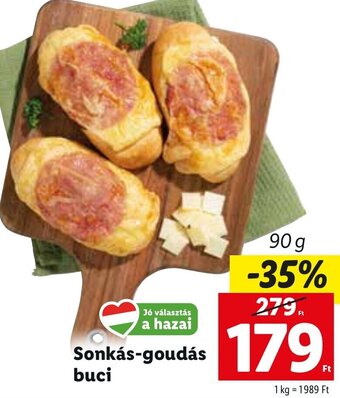Lidl Sonkás-goudás buci 90 g ajánlat