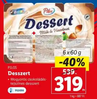 Lidl PILOS Desszert 6 x 60 g ajánlat