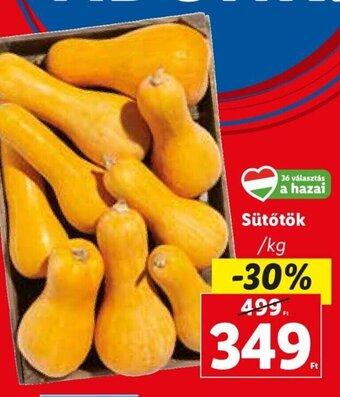 Lidl Sütőtök 1 kg ajánlat