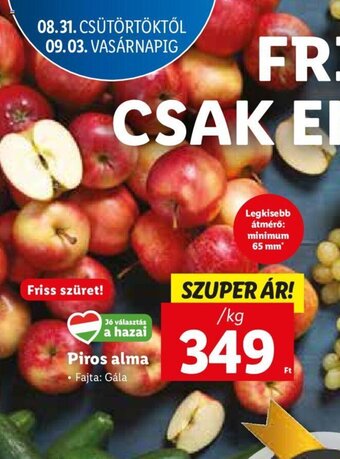 Lidl Piros alma 1 kg ajánlat