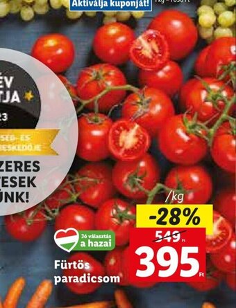 Lidl Fürtös paradicsom 1 kg ajánlat