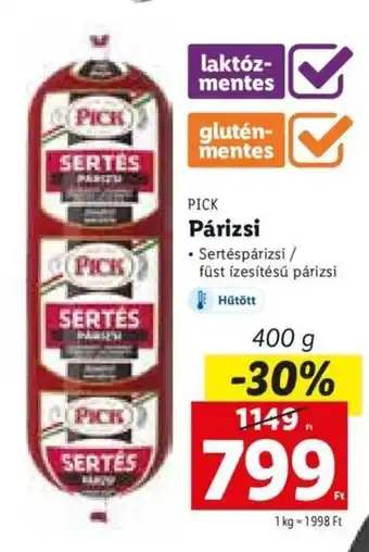 Lidl PICK Párizsi 400 g ajánlat
