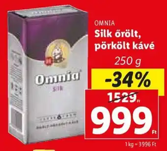 Lidl OMNIA Silk őrölt, pörkölt kávé 250 g ajánlat