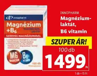 Lidl INNOPHARM Magnézium-laktát, B6 vitamin 100 db ajánlat