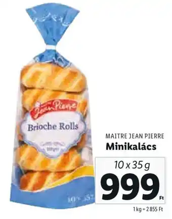 Lidl MAITRE JEAN PIERRE Minikalács 10 x 35g ajánlat
