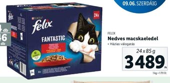 Lidl FELIX Nedves macskaeledel 24 x 85 g ajánlat