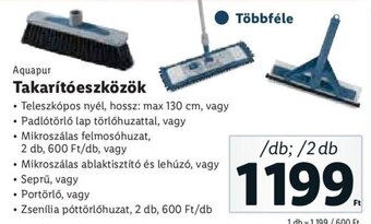 Lidl Aquapur Takarítóeszközök 1 / 2 db ajánlat