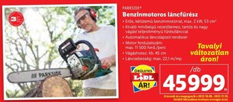 Lidl PARKSIDE Benzinmotoros láncfűrész 1 db ajánlat