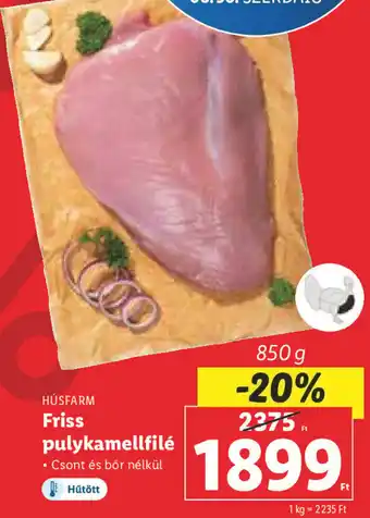 HÚSFARM Friss pulykamellfilé 850 g