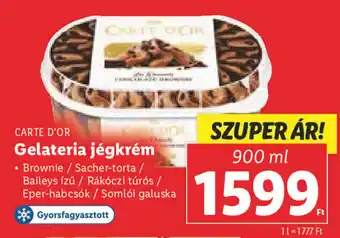 Lidl CARTE D'OR Gelateria jégkrém 900 ml ajánlat