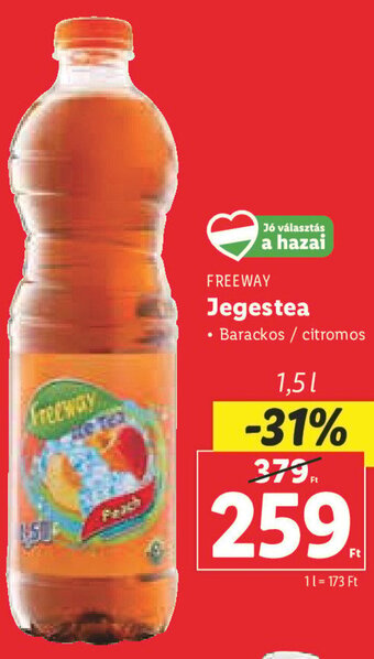 Lidl FREEWAY Jegestea 1,5 l ajánlat