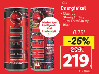 HELL Energiaital 0,25 l