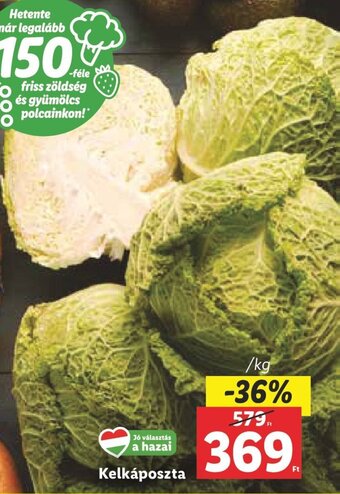 Lidl Kelkáposzta 1 kg ajánlat