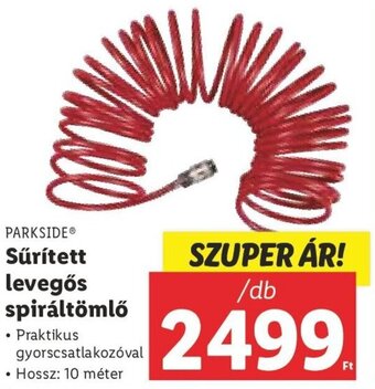 Lidl PARKSIDE Sűrített levegős spiráltömlő 1 db ajánlat