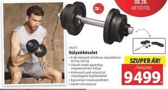 Lidl CRIVIT Súlyzókészlet ajánlat