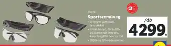Lidl CRIVIT Sportszemüveg 1 db ajánlat