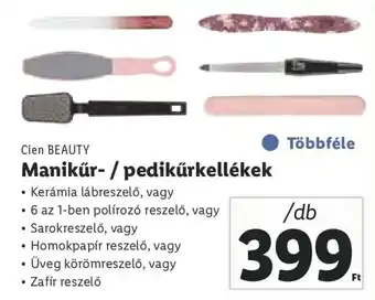 Lidl Cien BEAUTY Manikűr-/ pedikűrkellékek 1 db ajánlat