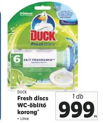 Lidl DUCK Fresh discs WC-öblítő korong 1 db ajánlat