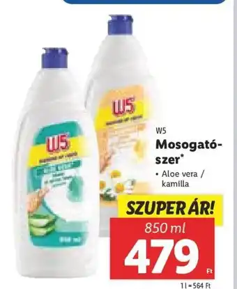 Lidl W5 Mosogató- szer 850 ml ajánlat