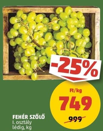 PENNY FEHÉR SZŐLŐ 1 kg ajánlat