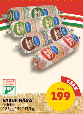 PENNY GYULAI MÁJAS 125 g ajánlat