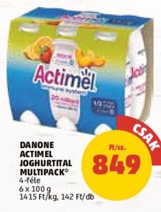 PENNY DANONE ACTIMEL JOGHURTITAL MULTIPACK 6 x 100 g ajánlat