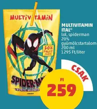 PENNY MULTIVITAMIN ITAL 200 ml ajánlat