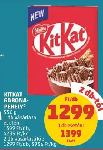 PENNY KITKAT GABONA-PEHELY 330 g ajánlat