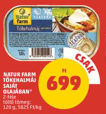 NATUR FARM TŐKEHALMÁJ SAJÁT OLAJÁBAN 120 g
