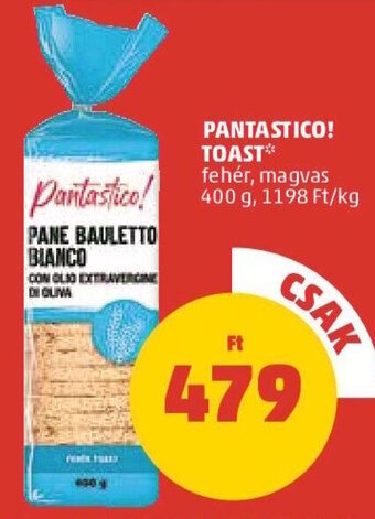 PENNY PANTASTICO! TOAST 400 g ajánlat
