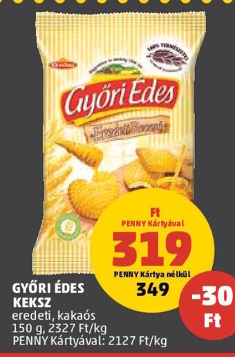 PENNY GYŐRI ÉDES KEKSZ 150 g ajánlat