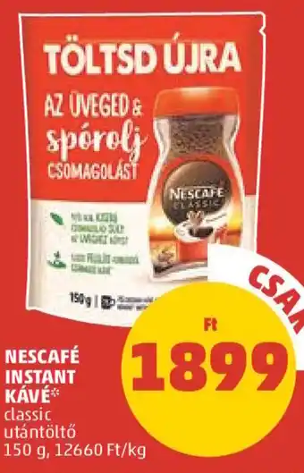 PENNY NESCAFÉ INSTANT KÁVÉ 150 g ajánlat