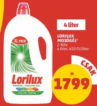 PENNY LORILUX MOSÓGÉL 4 l ajánlat
