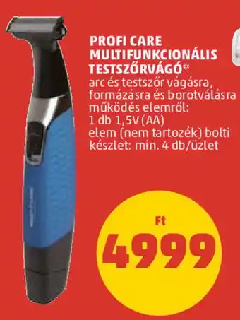 PROFI CARE MULTIFUNKCIONÁLIS TESTSZŐRVÁGÓ 1 db