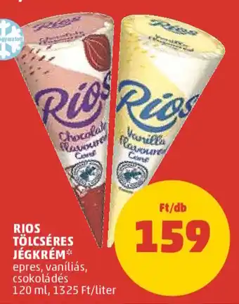 PENNY RIOS TÖLCSÉRES JÉGKRÉM 120 ml ajánlat