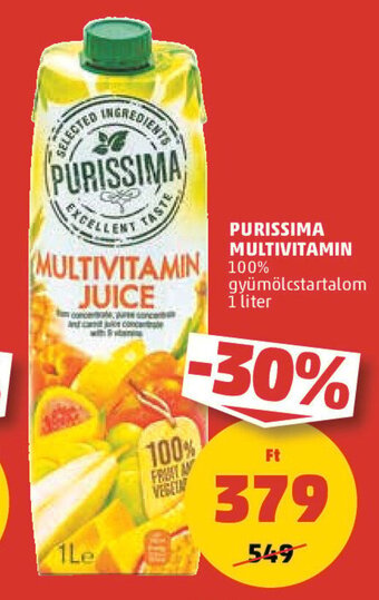 PENNY PURISSIMA MULTIVITAMIN 1 l ajánlat
