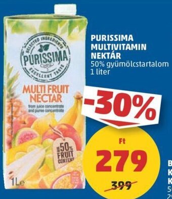 PENNY PURISSIMA MULTIVITAMIN NEKTÁR 1 l ajánlat