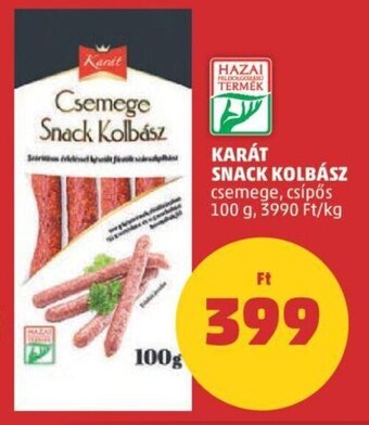 PENNY KARÁT SNACK KOLBÁSZ 100 g ajánlat