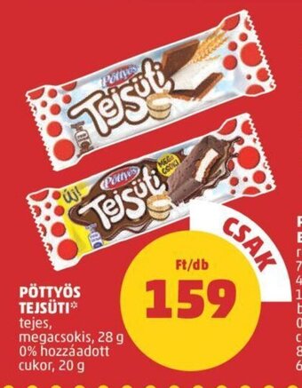 PENNY PÖTTYÖS TEJSÜTI 28 / 20 g ajánlat