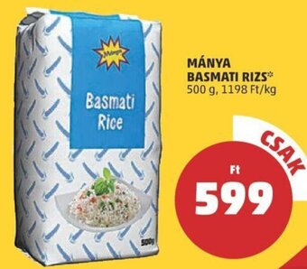 PENNY MÁNYA BASMATI RIZS 500 g ajánlat