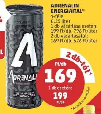 PENNY ADRENALIN ENERGIAITAL 0,25 l ajánlat