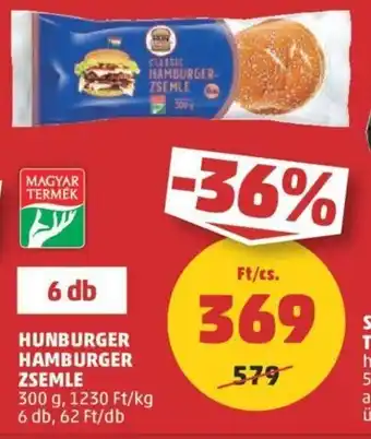 PENNY HUNBURGER HAMBURGER ZSEMLE 6 db ajánlat
