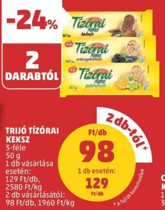 PENNY TRIJÓ TÍZÓRAI KEKSZ 50 g ajánlat