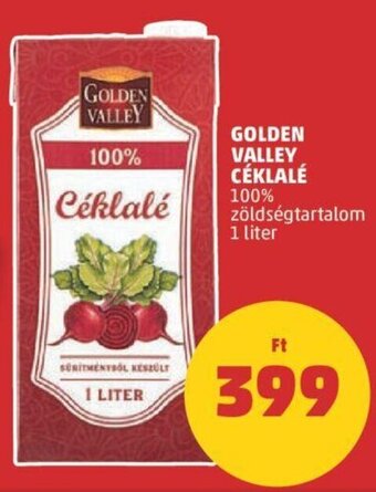 PENNY GOLDEN VALLEY CÉKLALÉ 1 l ajánlat