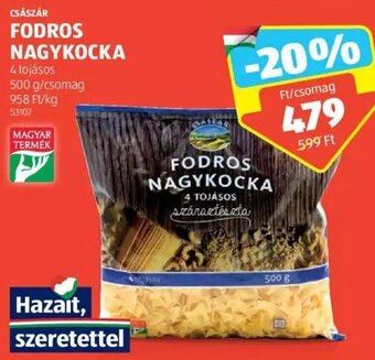 ALDI CSÁSZÁR FODROS NAGYKOCKA 500 g ajánlat