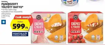 ALDI PRIMANA PANÍROZOTT TÖLTÖTT BATYU 250 g ajánlat