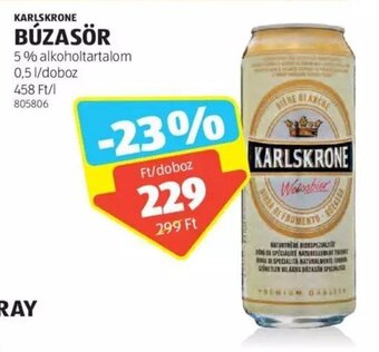 ALDI KARLSKRONE BÚZASÖR 0,5 l ajánlat