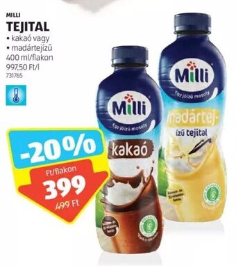 ALDI MILLI TEJITAL 400 ml ajánlat